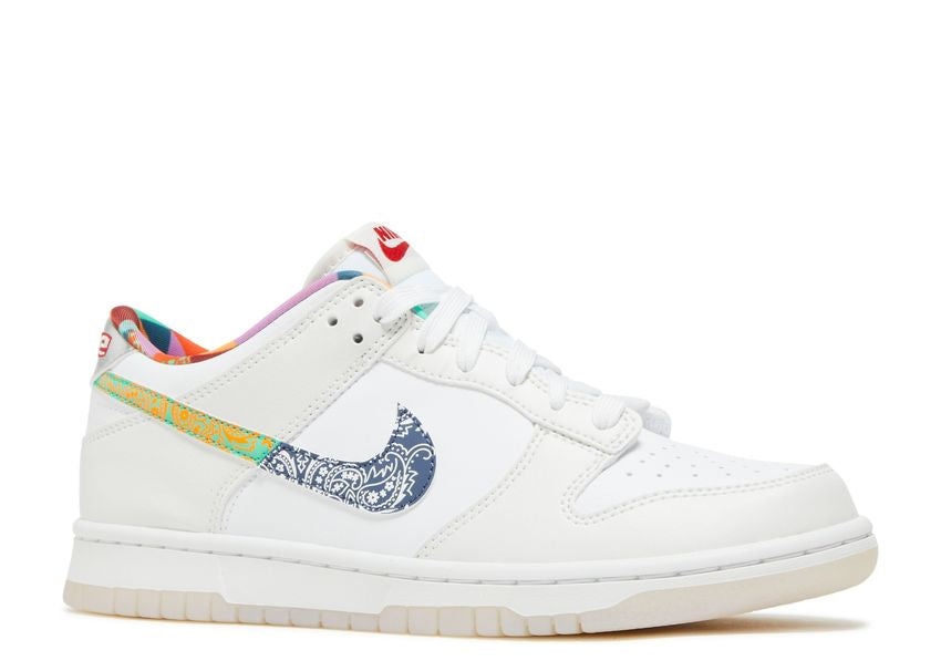 Nike Dunk Low White Multi-Color Paisley (GS)