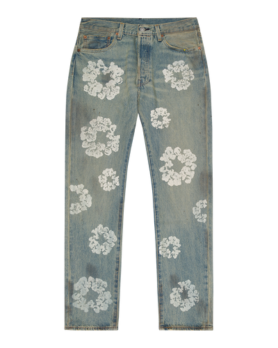 Dirty Wash Wreath 501 Light Wash