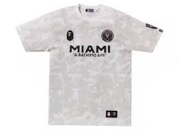 BAPE x Inter Miami CF Camo Tee White