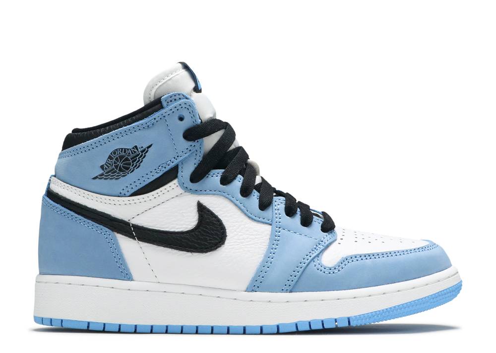 Jordan 1 Retro High White University Blue Black (GS)