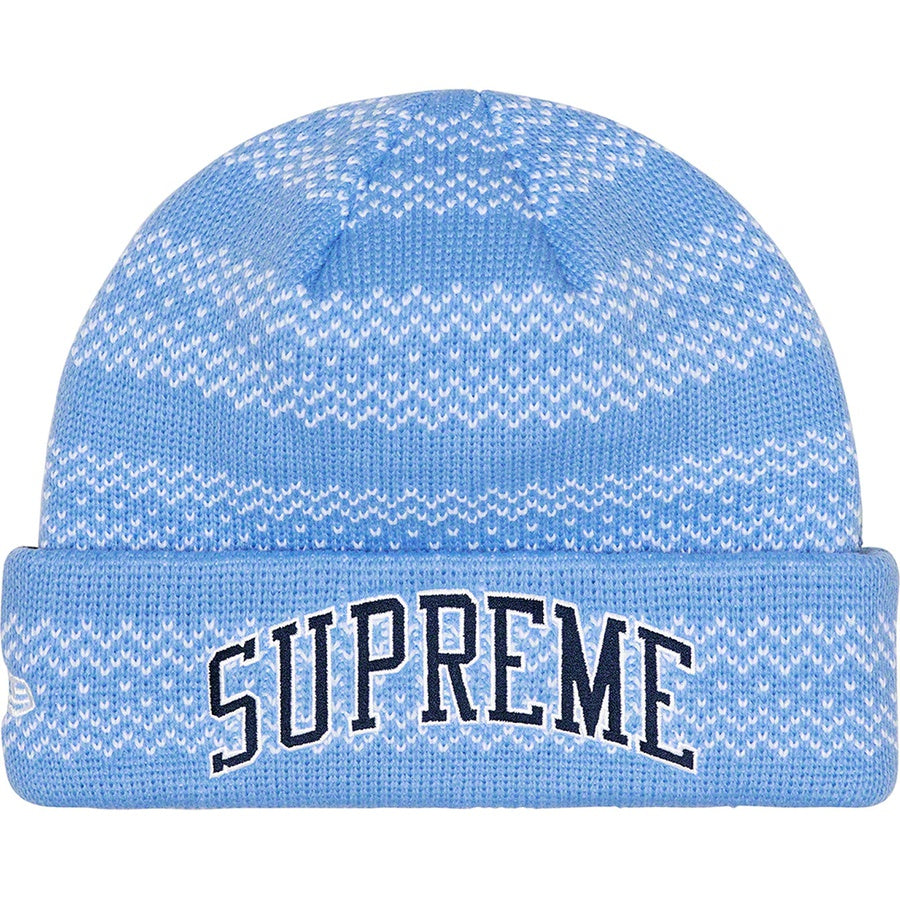 Supreme New Era Split Beanie Blue