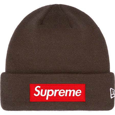 Supreme New Era Box Logo Beanie (FW22) Brown