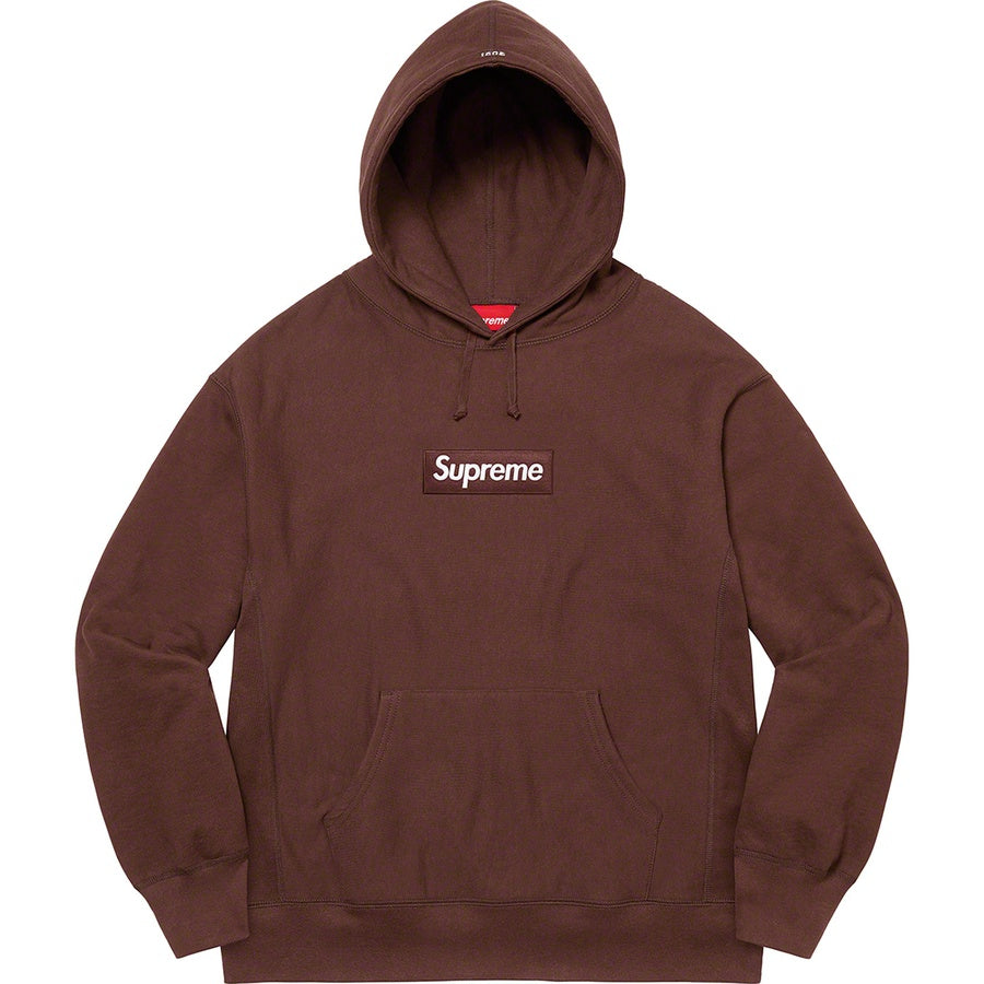 Supreme Box Logo Hooded Sweatshirt (FW21) Dark Brown