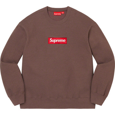 Supreme Box Logo Crewneck (FW22) Brown