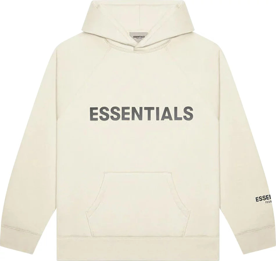 Fear of God Essentials Pullover Hoodie Applique Logo Buttercream