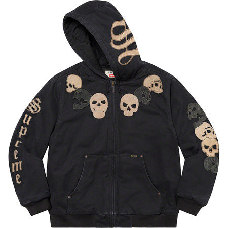 Supreme Great China Wall Hooded Work Jacket Black