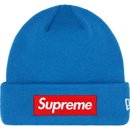 Supreme New Era Box Logo Beanie (FW22) Blue