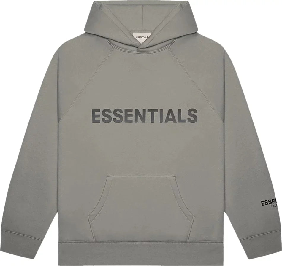 Fear of God Essentials Pullover Hoodie Applique Logo Cement