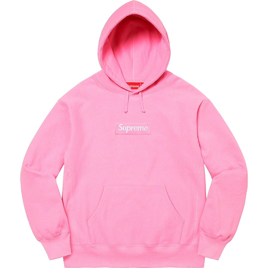 Supreme Box Logo Hooded Sweatshirt (FW21) Pink