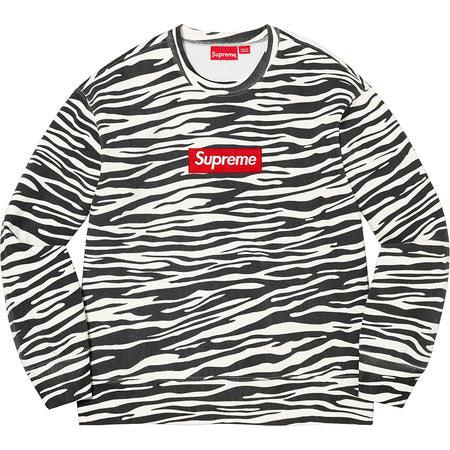 Supreme Box Logo Crewneck (FW22) Zebra